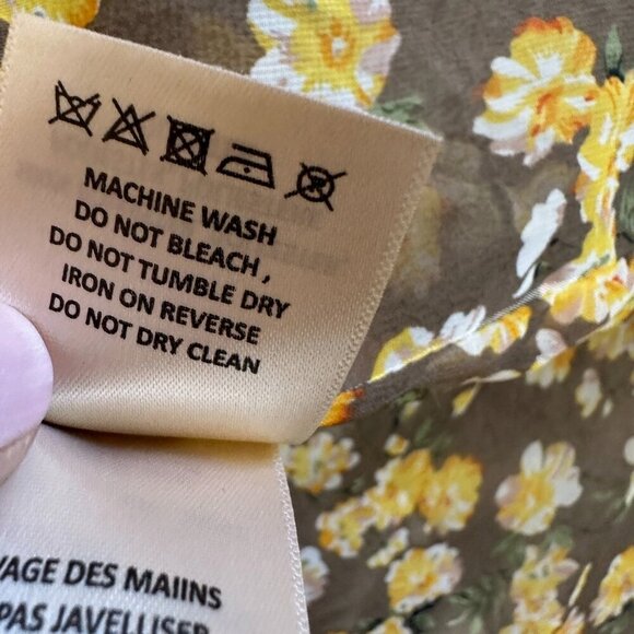 Anthropologie Kimono Cardigan Butter Yellow Boho Beachy Floral - Picture 6 of 16